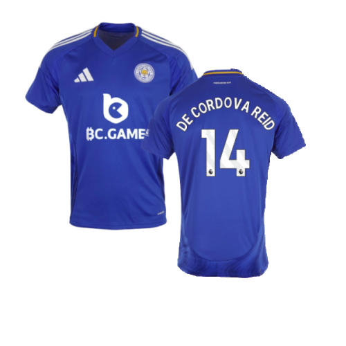 2024-2025 Leicester City Home Shirt (De Cordova Reid 14)