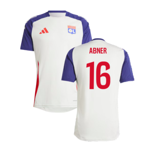 2024-2025 Olympique Lyon Training Jersey (White Tint) (Abner 16)