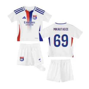 2024-2025 Olympique Lyon Home Mini Kit (Mikautadze 69)