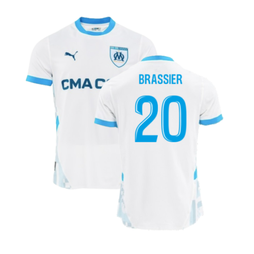 2024-2025 Marseille Home Authentic Shirt (Brassier 20)