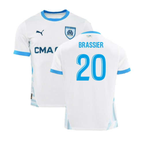 2024-2025 Marseille Home Shirt (Kids) (Brassier 20)