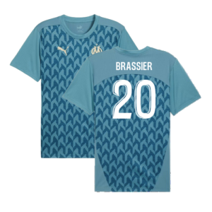 2024-2025 Marseille Pre-Match Shirt (Bold Blue) (Brassier 20)