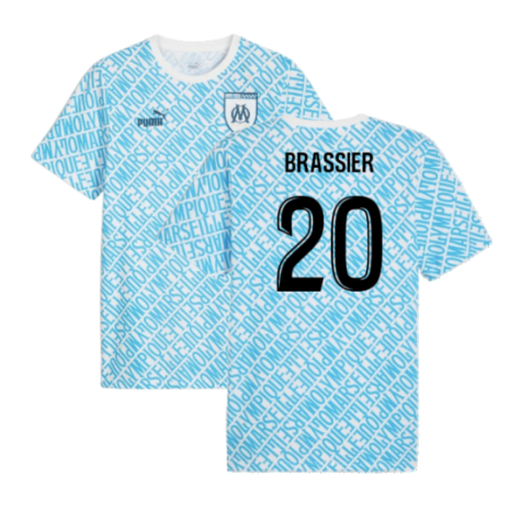 2024-2025 Marseille ftblCulture Tee AOP (Blue) (Brassier 20)