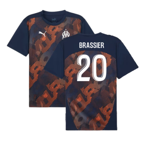 2024-2025 Marseille Pre-Match Shirt (Club Navy) (Brassier 20)