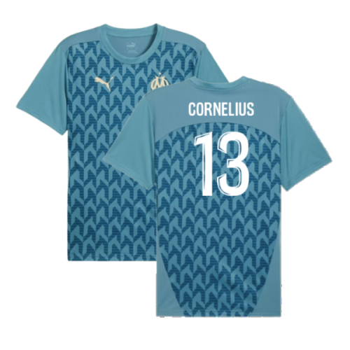 2024-2025 Marseille Pre-Match Shirt (Bold Blue) (Cornelius 13)