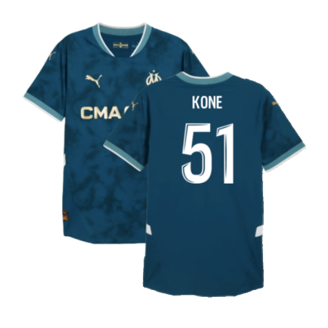 2024-2025 Marseille Away Authentic Shirt (Kone 51)