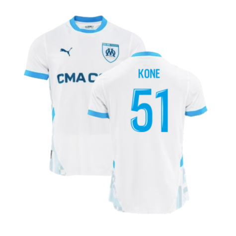 2024-2025 Marseille Home Authentic Shirt (Kone 51)