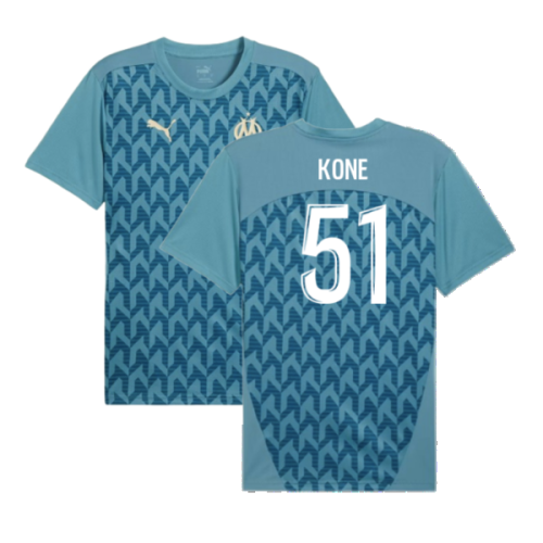 2024-2025 Marseille Pre-Match Shirt (Bold Blue) (Kone 51)