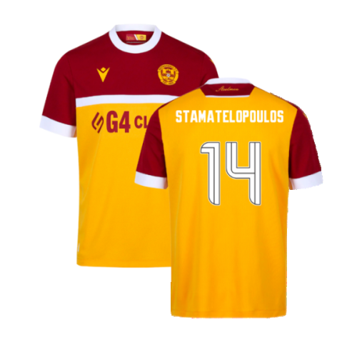 2024-2025 Motherwell Home Shirt (Stamatelopoulos 14)