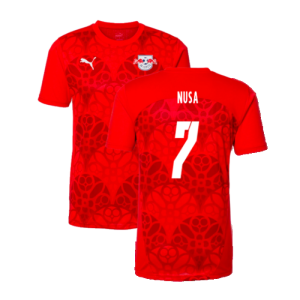 2024-2025 Red Bull Leipzig Pre-Match Shirt (Red) (Nusa 7)