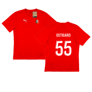 2024-2025 Stade Rennais Training Jersey (Red) (Ostigard 55) 2024-2025 Stade Rennais Training Jersey (Red) (Ostigard 55)
