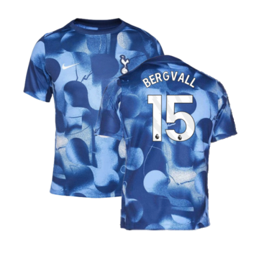 2024-2025 Tottenham Pre-Match Shirt (Binary Blue) (Bergvall 15)