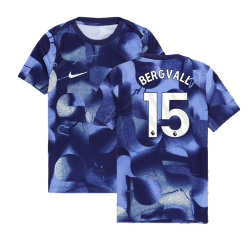 2024-2025 Tottenham Hotspur Dri-FIT Match Shirt (Blue) - Kids (Bergvall 15)