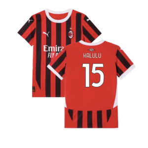 2024-2025 AC Milan Home Shirt (Kids) (Kalulu 15)