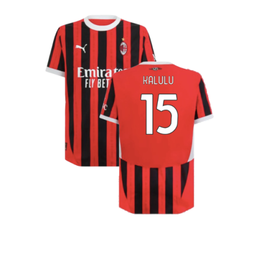 2024-2025 AC Milan Home Authentic Shirt (Kalulu 15)