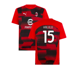 2024-2025 AC Milan Prematch SS Shirt (Red) (Kalulu 15) 2024-2025 AC Milan Prematch SS Shirt (Red) (Kalulu 15)