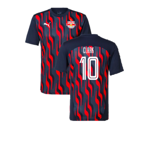 2024-2025 Red Bull Salzburg Pre-Match Shirt (Navy) (Clark 10)