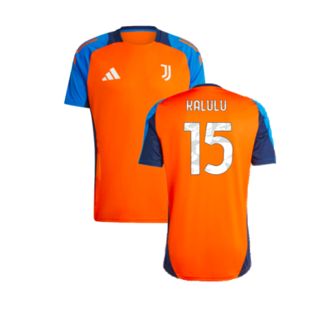 2024-2025 Juventus Training Jersey (Orange) (Kalulu 15)