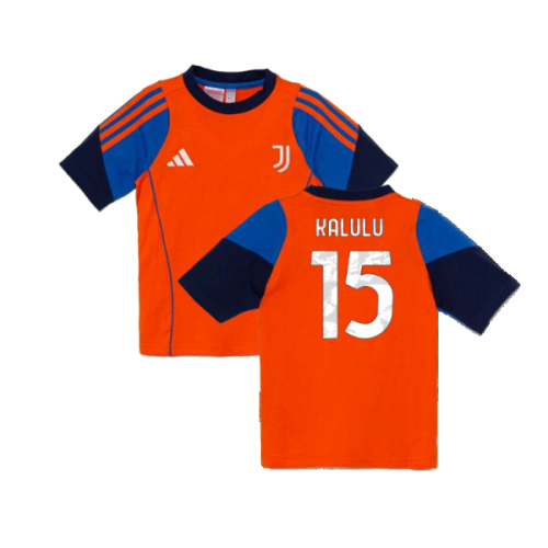 2024-2025 Juventus Training Tee (Orange) - Kids (Kalulu 15)