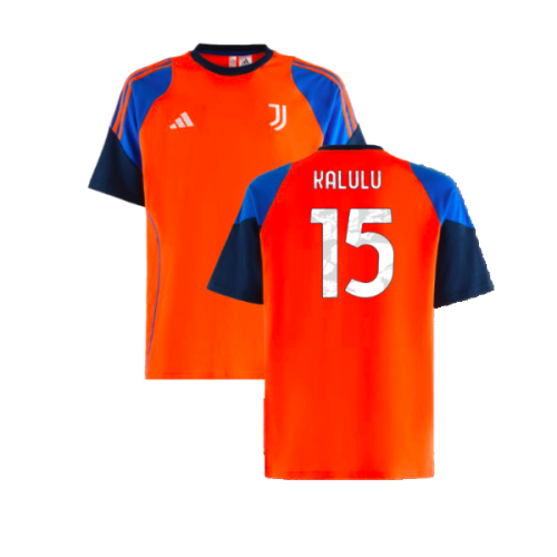 2024-2025 Juventus Training Tee (Orange) (Kalulu 15)