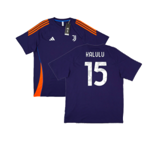 2024-2025 Juventus Training Tee (Navy) (Kalulu 15)