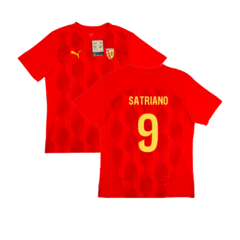 2024-2025 Racing Lens Pre-Match Shirt (Red) (Satriano 9)