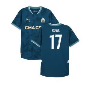 2024-2025 Marseille Away Authentic Shirt (Rowe 17)