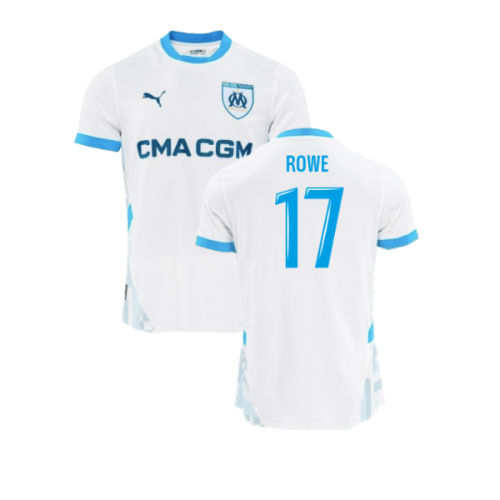 2024-2025 Marseille Home Authentic Shirt (Rowe 17)