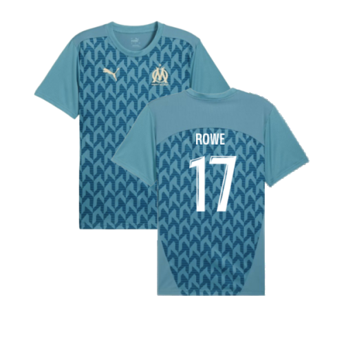 2024-2025 Marseille Pre-Match Shirt (Bold Blue) (Rowe 17)