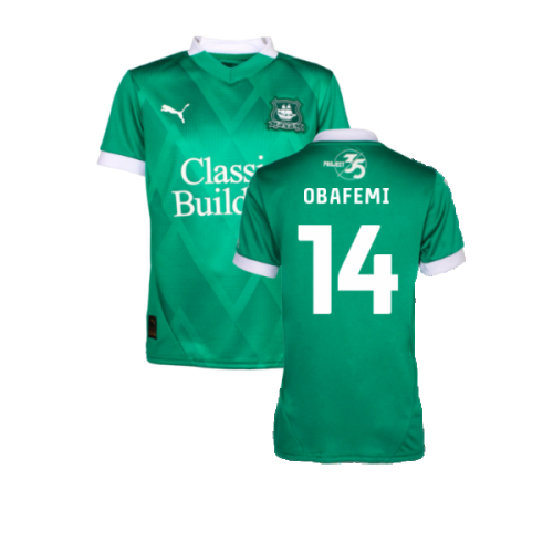 2024-2025 Plymouth Argyle Home Shirt (Kids) (Obafemi 14)