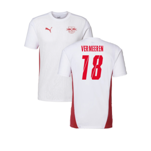 2024-2025 Red Bull Leipzig Training Shirt (White) (Vermeeren 18)