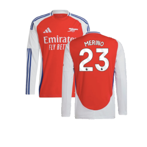 2024-2025 Arsenal Long Sleeve Home Shirt (Merino 23)