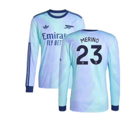 2024-2025 Arsenal Long Sleeve Third Shirt (Merino 23)