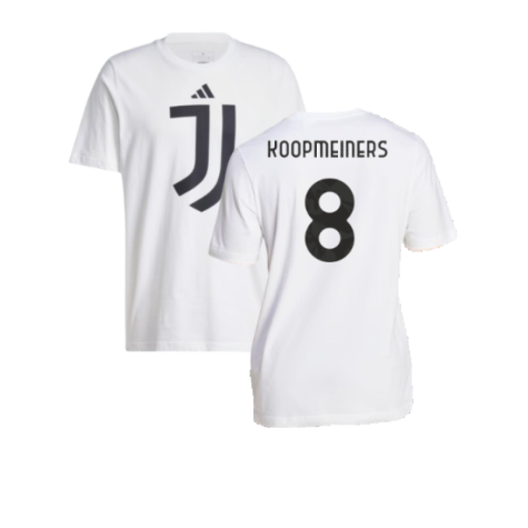 2024-2025 Juventus DNA Graphic Tee (White) (Koopmeiners 8)
