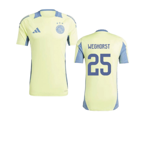 2024-2025 Ajax Training Jersey (Pulse Yellow) (Weghorst 25)