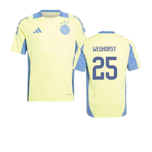 2024-2025 Ajax Training Jersey (Pulse Yellow) - Kids (Weghorst 25)