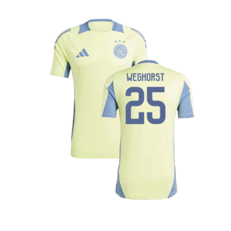 2024-2025 Ajax Training Jersey (Pulse Yellow) (Weghorst 25)