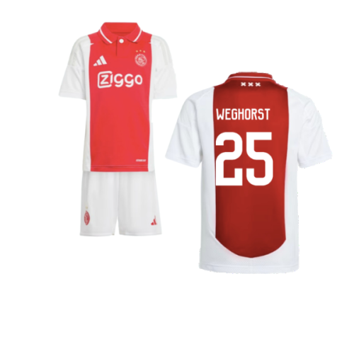 2024-2025 Ajax Home Mini Kit (Weghorst 25)