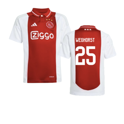 2024-2025 Ajax Home Shirt (Kids) (Weghorst 25)