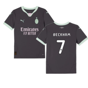 2024-2025 AC Milan Third Shirt (Kids) (BECKHAM 7)