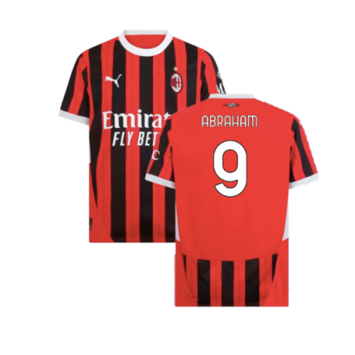 2024-2025 AC Milan Home Shirt (Abraham 9)