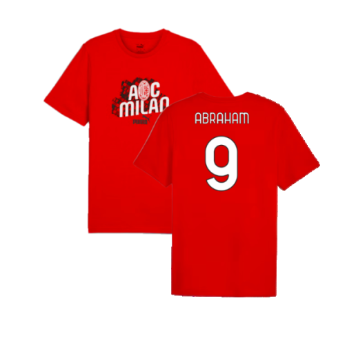 2024-2025 AC Milan ftblCulture Tee (Red) (Abraham 9)