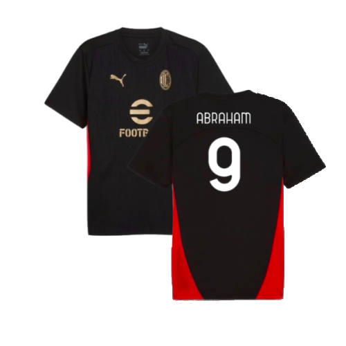 2024-2025 AC Milan Training Shirt (Black) (Abraham 9)