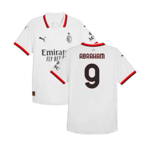 2024-2025 AC Milan Away Authentic Shirt (Abraham 9)