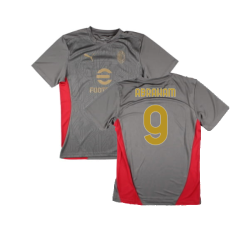 2024-2025 AC Milan Training Shirt (Grey) (Abraham 9)