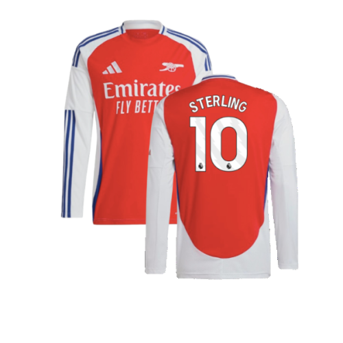 2024-2025 Arsenal Long Sleeve Home Shirt (Sterling 10)