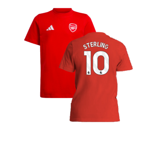 2024-2025 Arsenal Tee (Red) - Kids (Sterling 10)