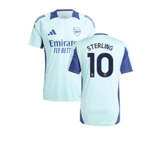 2024-2025 Arsenal Training Jersey (Clear Aqua) (Sterling 10)