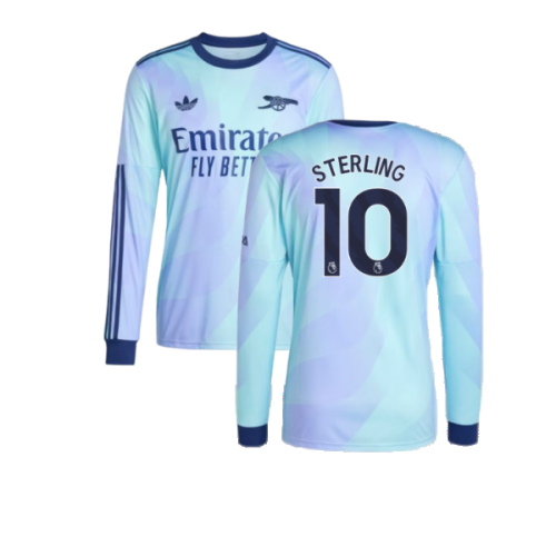 2024-2025 Arsenal Long Sleeve Third Shirt (Sterling 10)