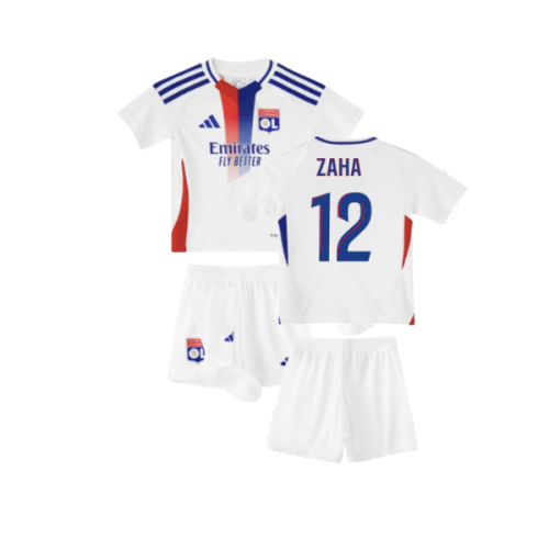 2024-2025 Olympique Lyon Home Mini Kit (Zaha 12)